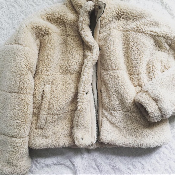 Free People Jackets & Blazers - Free People Sherpa Bomber Coat